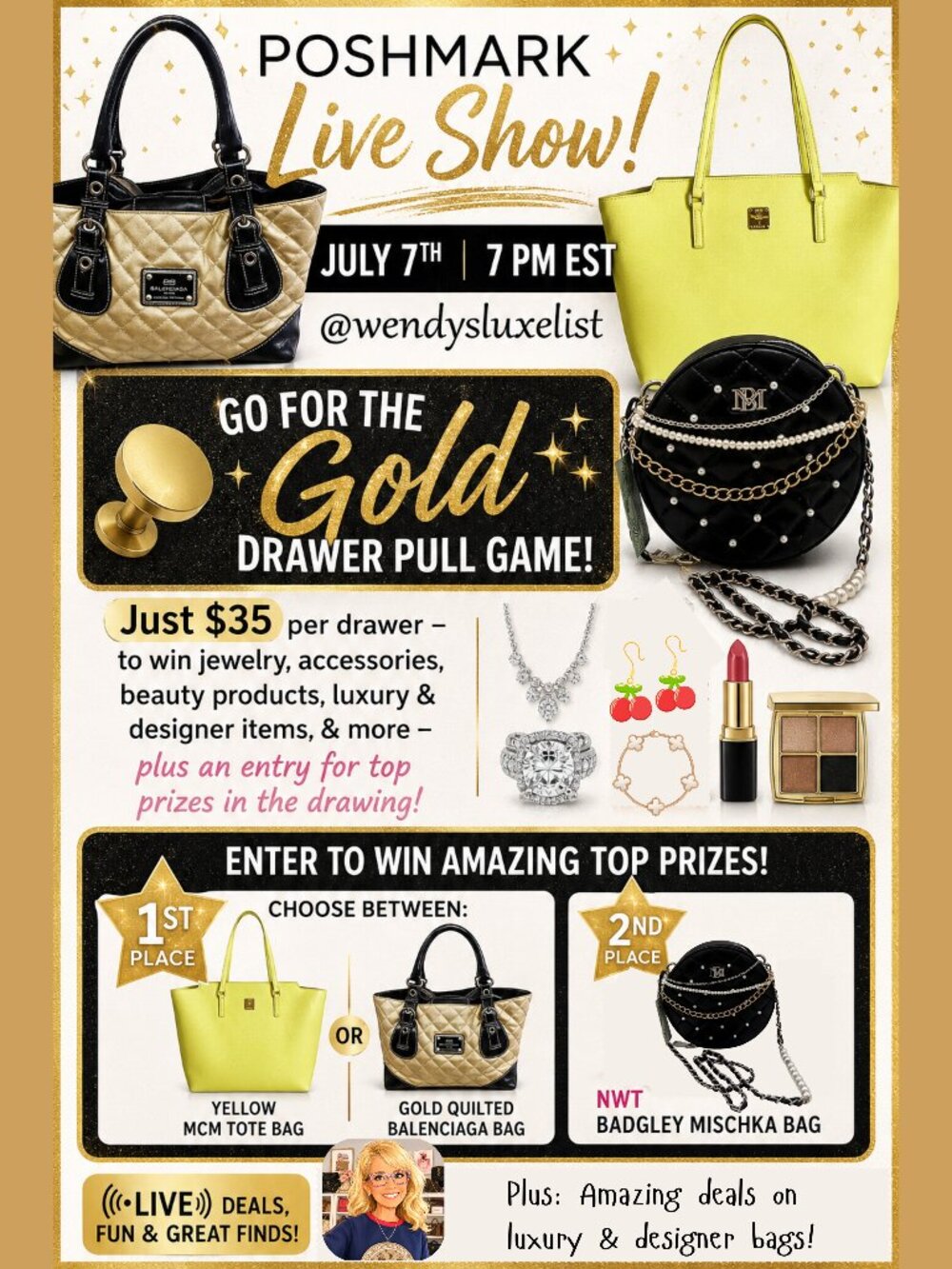 GO FOR THE GOLD DRAWER PULL GAME!